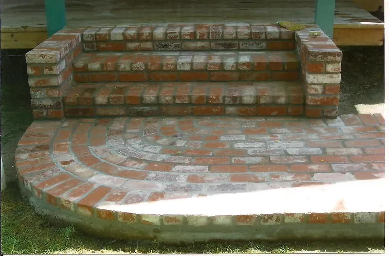 Brick steps by Brickhouse Masonry, Central Valley CA